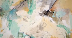 Lemonade II by Natasha Barnes - Original Painting on Box Canvas sized 72x39 inches. Available from Whitewall Galleries